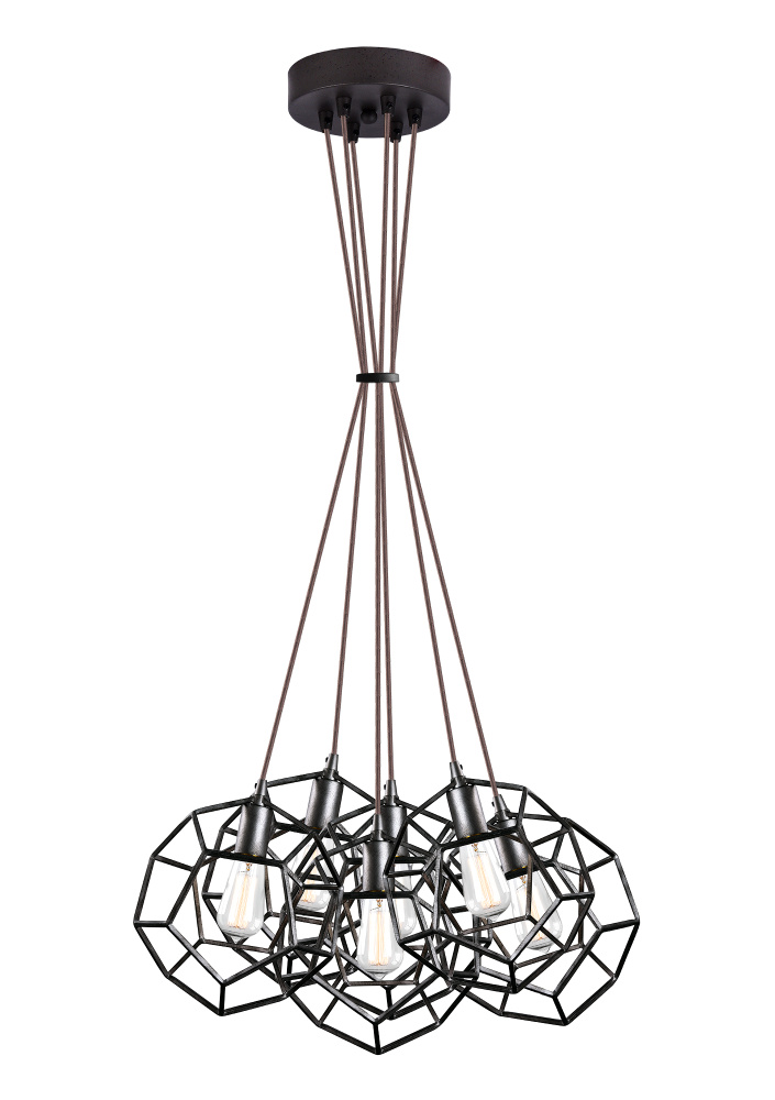 Geometry Series Rusty Black Pendant
