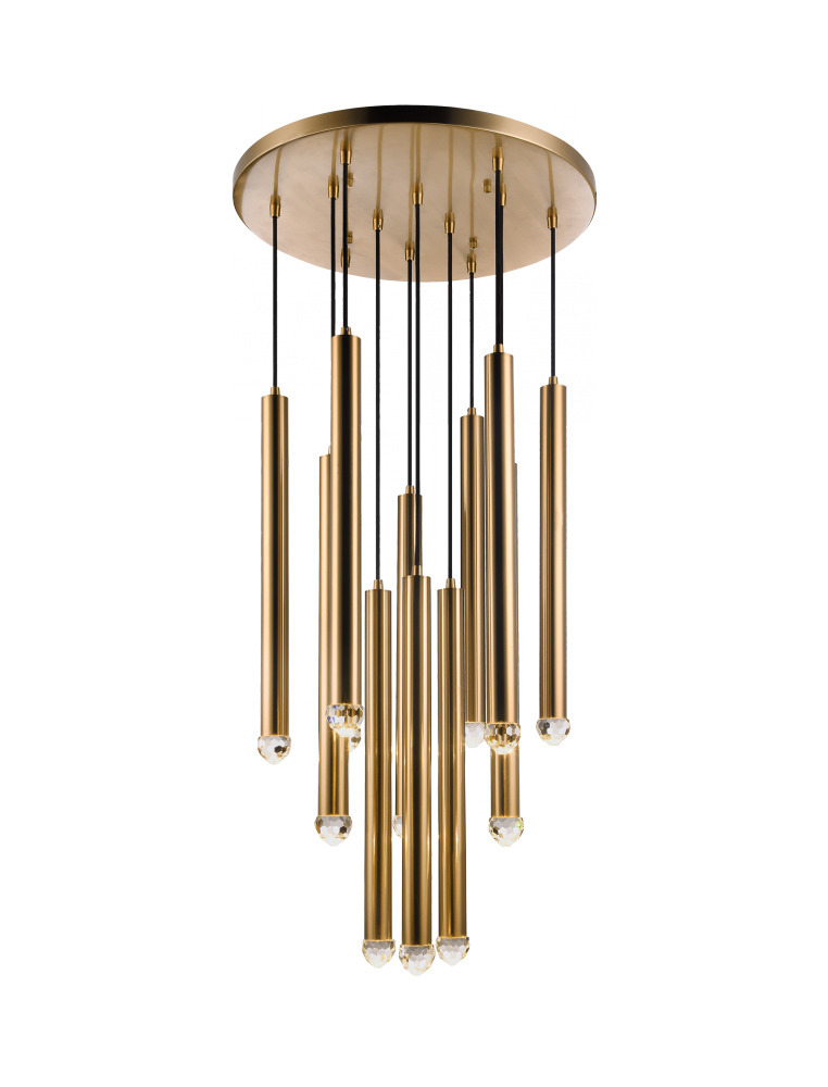 Reign Aged Gold Brass Pendant