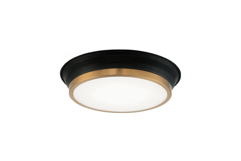 Jaxx Black + Aged Gold Brass Ceiling Mount