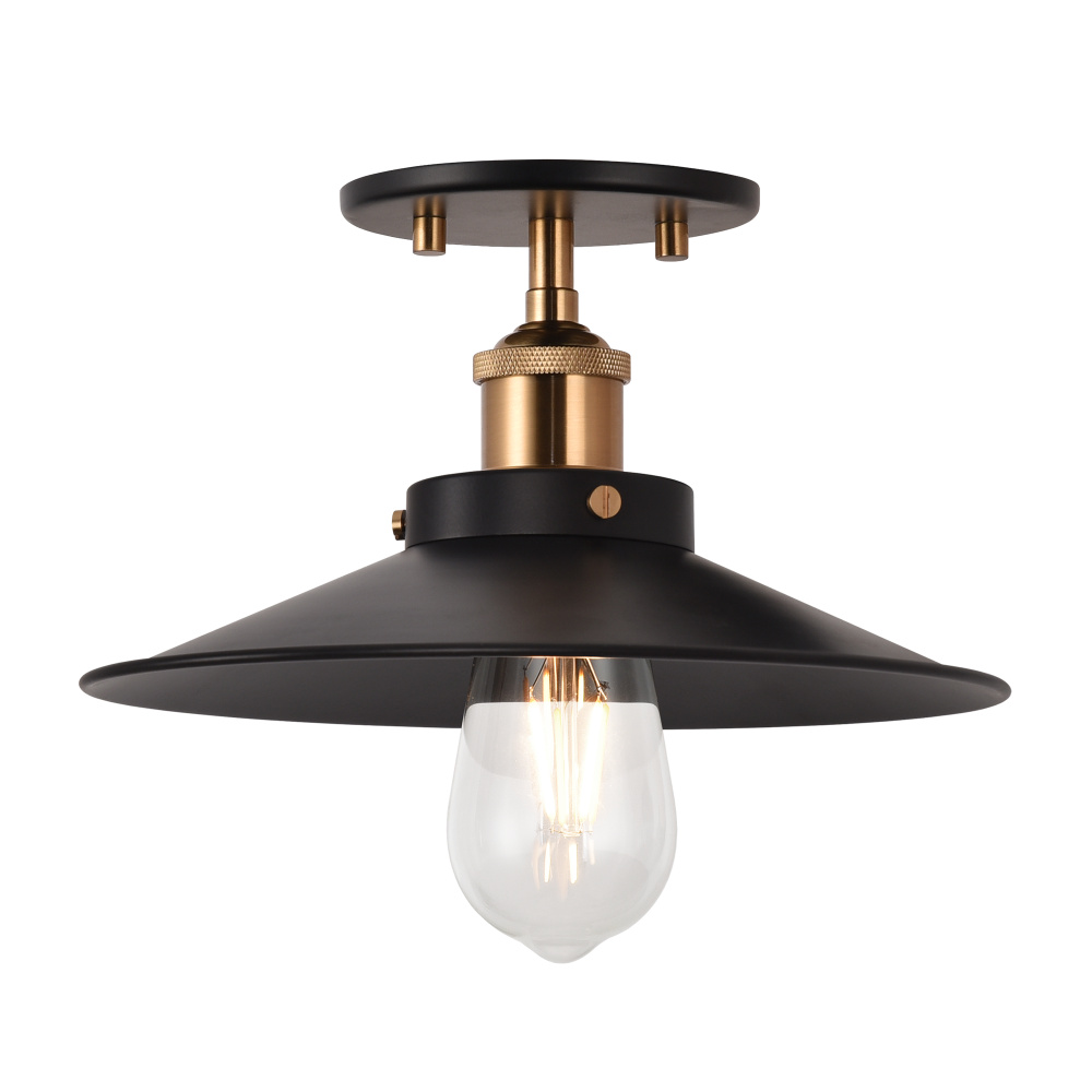 Bulstrode&#39;s Workshop Aged Gold Brass Ceiling Mount