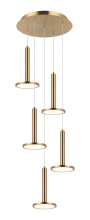 Matteo Lighting C37705AG - Extraterrestrial Aged Gold Brass Pendant