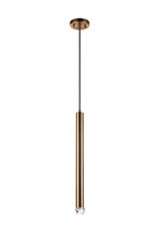 Matteo Lighting C78301AG - Reign Aged Gold Brass Pendant