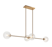 Matteo Lighting C81704AGCL - Novo Aged Gold Brass Pendant