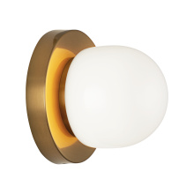 Matteo Lighting S14501AG - Pizzazz Aged Gold Brass Wall Sconce