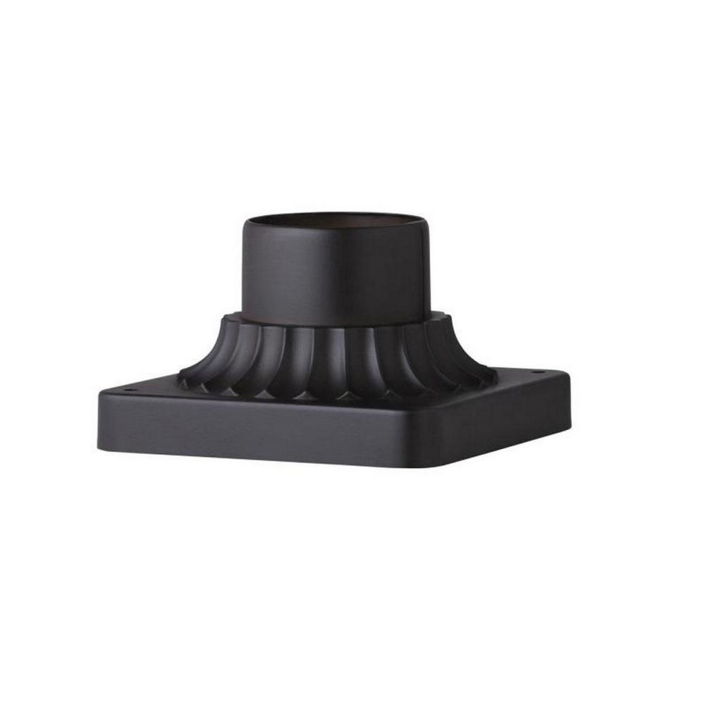 Granville 3.25&#34; Black Pier Mount Base