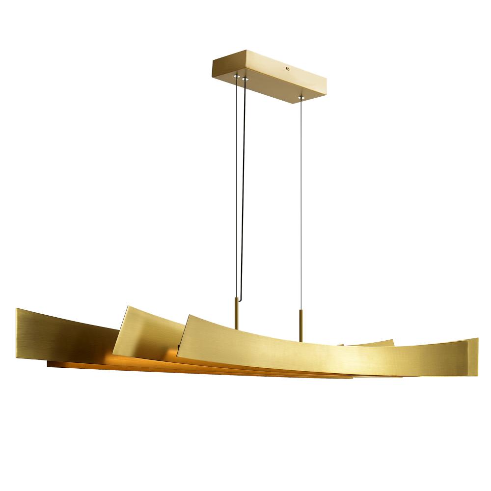 Candora Integrated LED Brass Chandelier