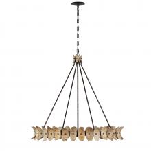 Savoy House Canada 1-8124-8-26 - Monarch 8-Light Chandelier in Champagne Mist with Coconut Shell by Breegan Jane