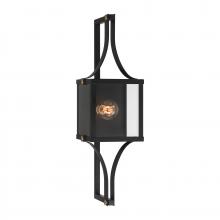 Savoy House Canada 5-472-144 - Raeburn 1-Light Outdoor Wall Lantern in Matte Black and Weathered Brushed Brass