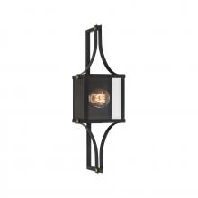Savoy House Canada 5-474-144 - Raeburn 1-Light Outdoor Wall Lantern in Matte Black and Weathered Brushed Brass