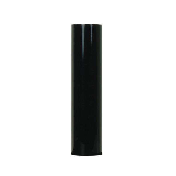 Plastic Candle Cover; Black Plastic; 13/16&#34; Inside Diameter; 7/8&#34; Outside Diameter; 4&#34;