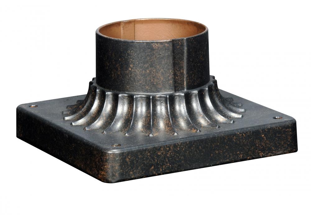 6&#34; Square Pier Mount Base - Umber Bronze