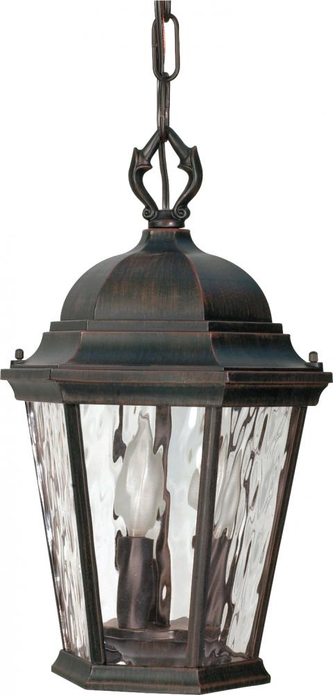 Fordham - 3 Light - 16&#34; - Hanging Lantern - w/ Clear Water Glass