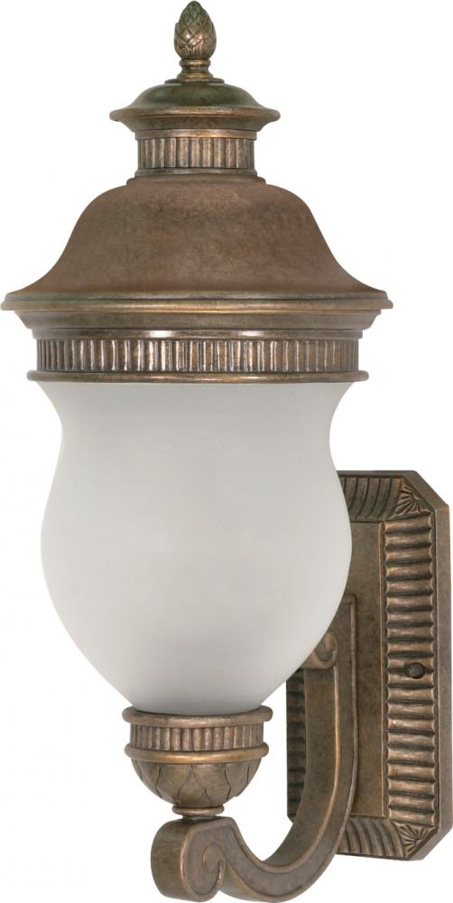Luxor - 2 Light - 22&#34; - Wall Lantern - Arm Up w/ Satin Frost Glass