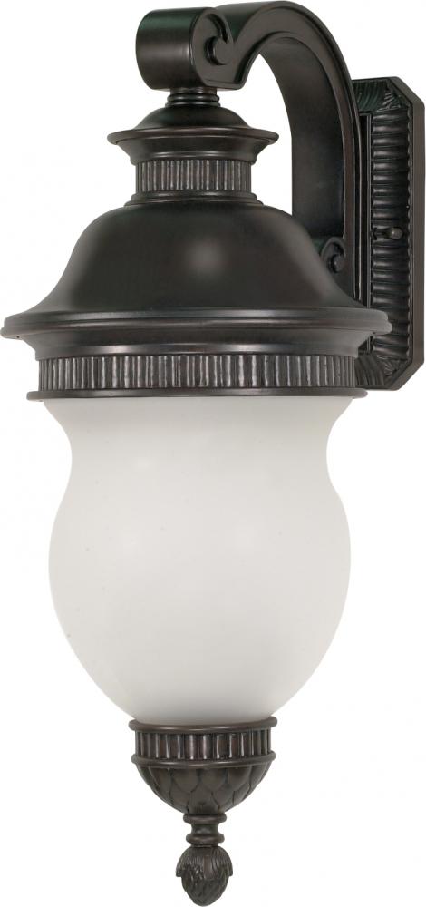 Luxor - 3 Light - 27&#34; - Wall Lantern - Arm Down w/ Satin Frost Glass