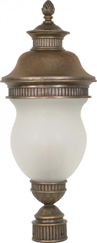 Luxor - 3 Light - 27&#34; - Post Lantern - w/ Satin Frost Glass