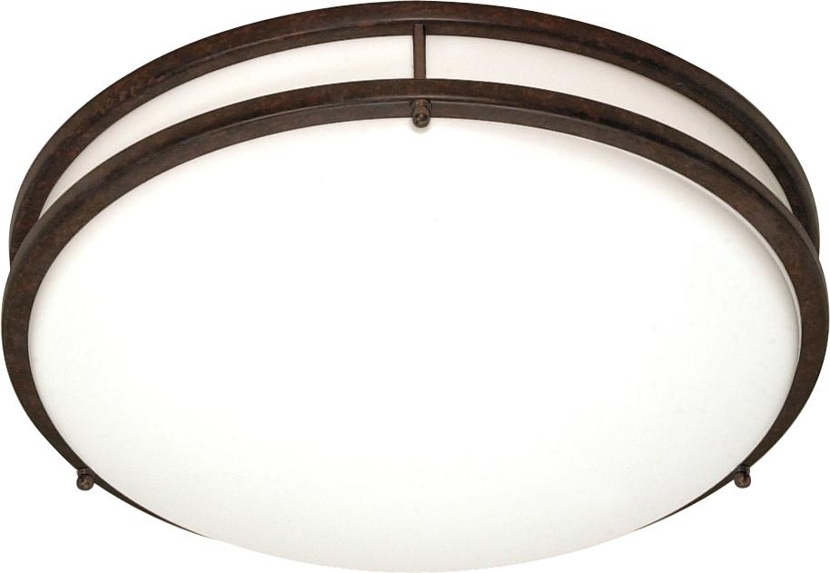 Glamour - 3 Light CFL - 24&#34; - Flush Mount - (3) 18w GU24 / Lamps Included