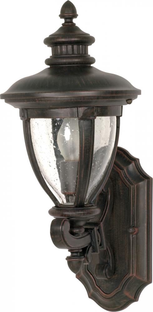 Galeon - 1 Light - 19&#34; - Wall Lantern - Arm Up w/ Clear Seed Glass