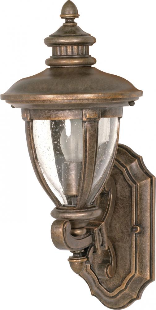Galeon - 1 Light - 19&#34; - Wall Lantern - Arm Up w/ Clear Seed Glass