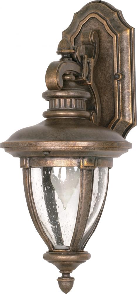 Galeon - 1 Light - 19&#34; - Wall Lantern - Arm Down w/ Clear Seed Glass