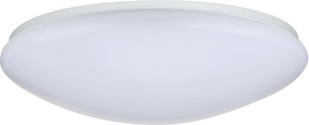 19&#34; Flush Mounted LED Light Fixture - White Finish; 120-277 volts