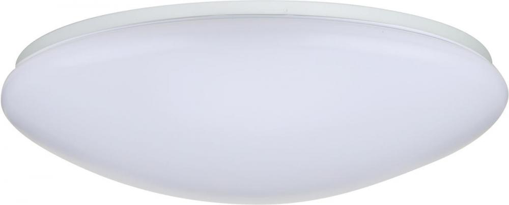 19&#34; Flush Mounted LED Light Fixture - White Finish; With Occupancy Sensor;120-277 volts