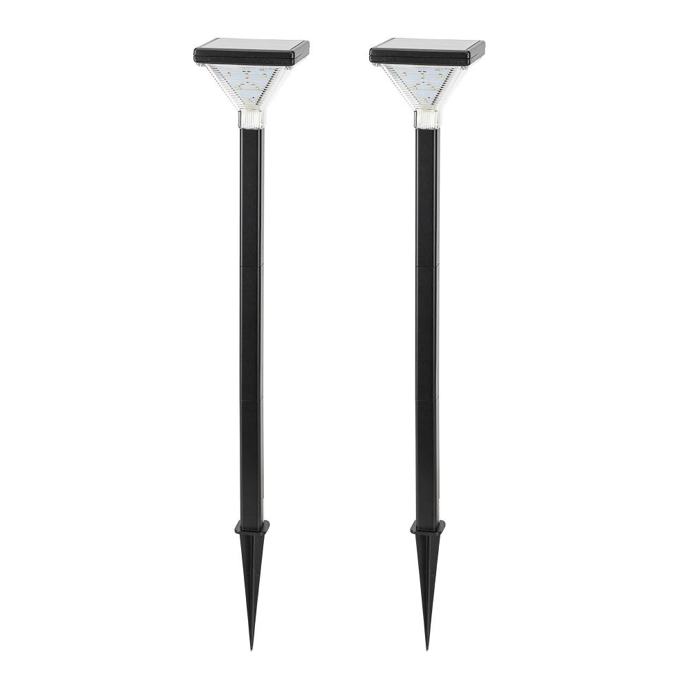 Luxor Solar Pathway Light – Black 2 PK