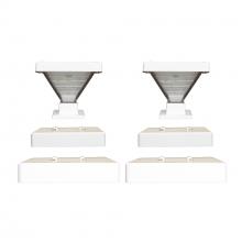 Gama Sonic 144iP2502KIT - Luxor Solar Post Cap Light  White 2 PK