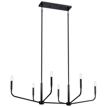 Kichler 52721BK - Madden 45 Inch 6 Light Linear Chandelier in Black