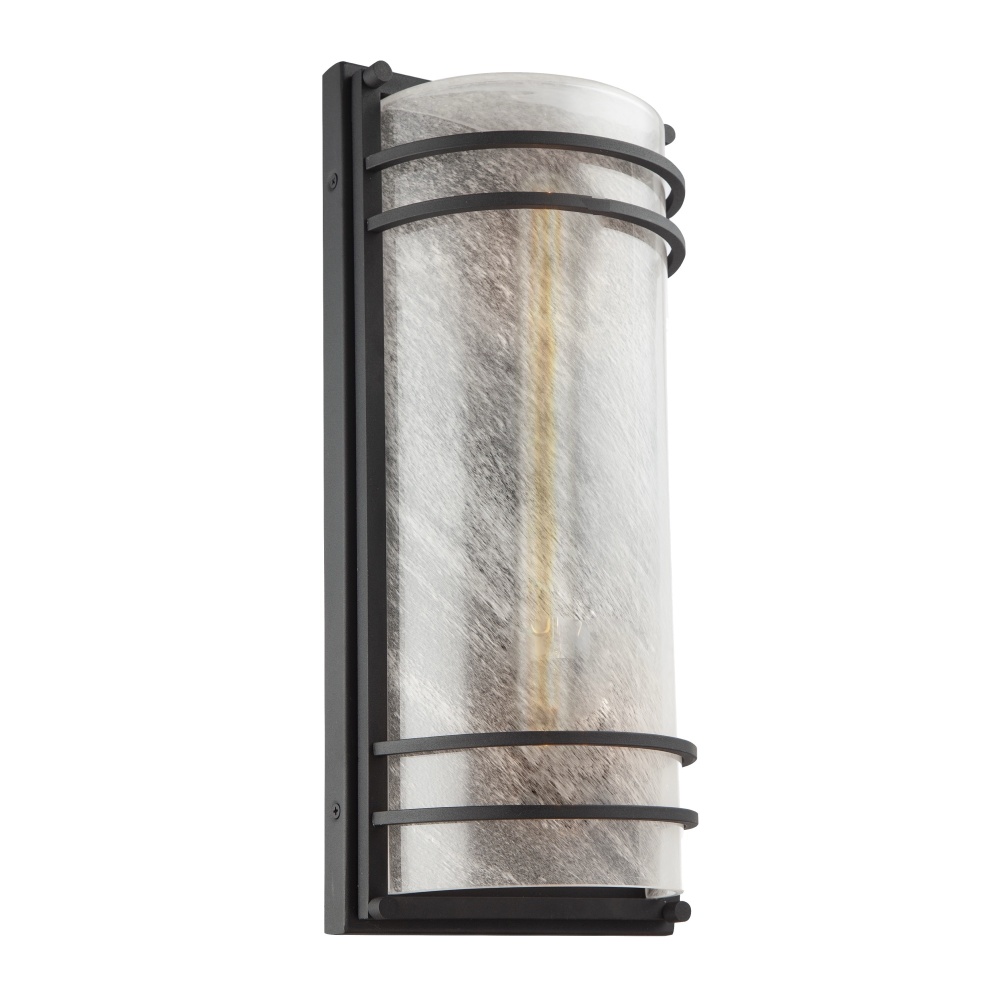 Keswick 2 Light Outdoor Wall Sconce, Black