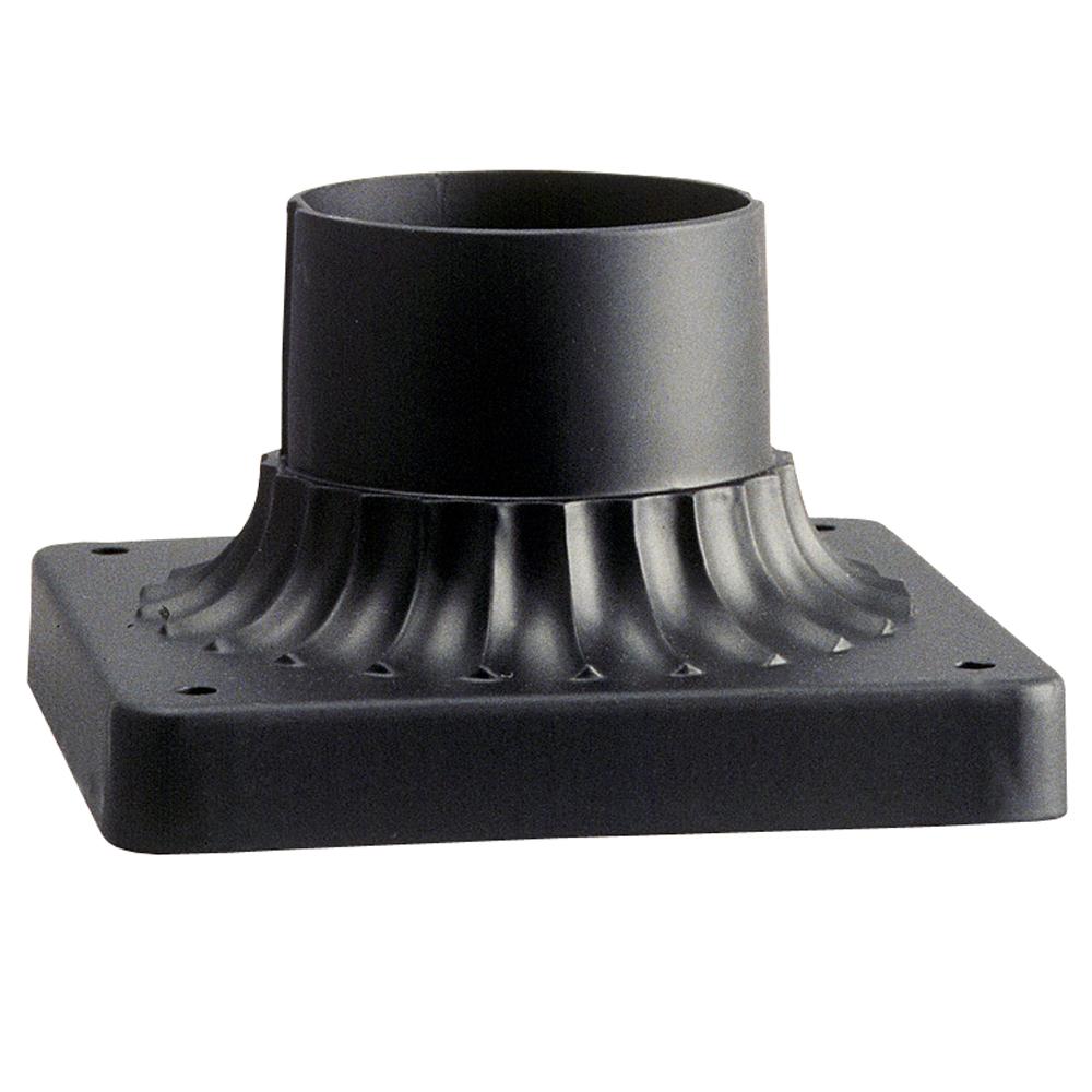 Outdoor Cast Aluminum Column Adapter - Black