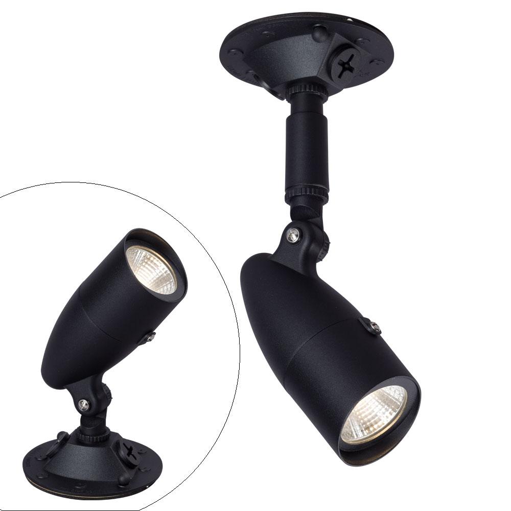 Dimmable LED Outdoor SPOT Light BK. Gasketed - 1/2&#34; NPT HUB