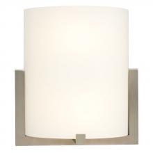 Galaxy Lighting 212430BN 218EB - Wall Sconce - in Brushed Nickel finish with Frosted White Glass