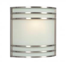 Galaxy Lighting 212480BN 2PL13 - Wall Sconce - in Brushed Nickel finish with White Glass
