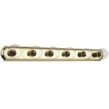Galaxy Lighting 730536PB - Six Light Vanity Bar - Polished Brass