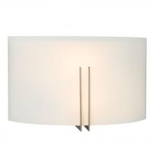 Galaxy Lighting ES215681BN - Wall Sconce - in Brushed Nickel finish with Satin White Glass