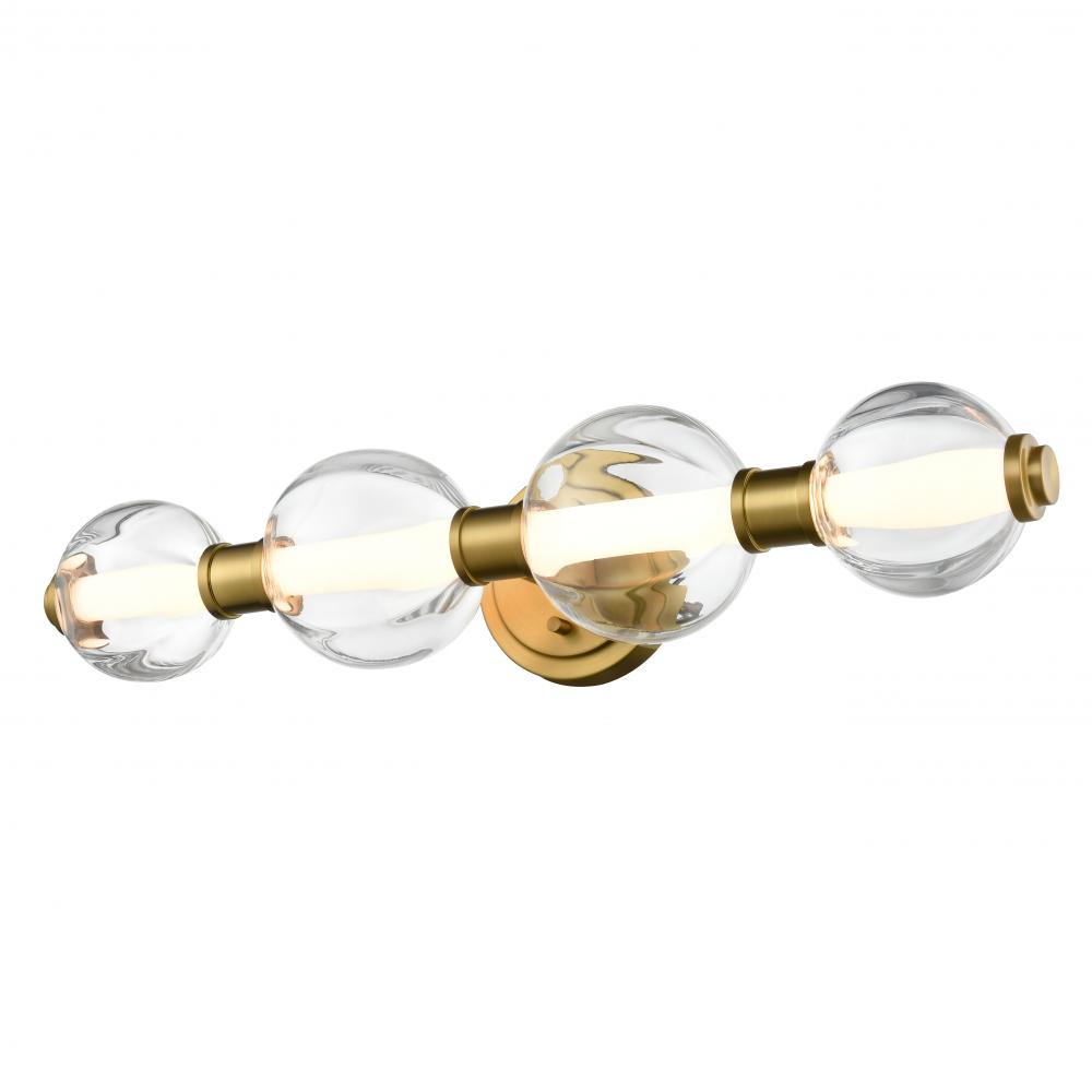 Glimmer 24&#34; Vanity/Sconce, BR w/pumpkin