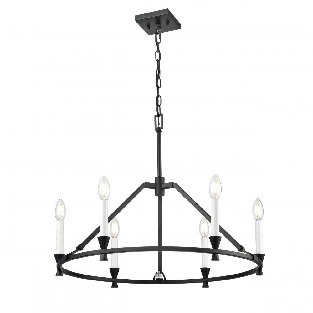 Carisbrooke 26&#34; Chandelier, Black