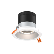 Dals RC04-CC-35-RGAZ-TWH - 4in Modular Downlight, 5CCT, 35 degree Beam Angle, Regressed, Alzak, White Trim