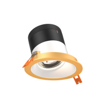 Dals RC04-CC-60-SLWH-TGD - 4in Modular Downlight, 5CCT, 60 degree Beam Angle, Slope Ceiling, White, Gold Trim