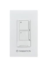 Fanimation WT503WH - Wall Control - 3 Fan Speeds & CCT Light - White