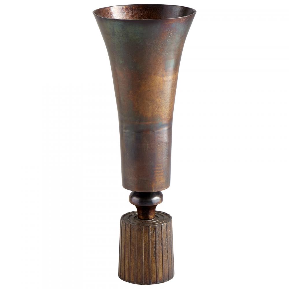 Large Patina Power Vase