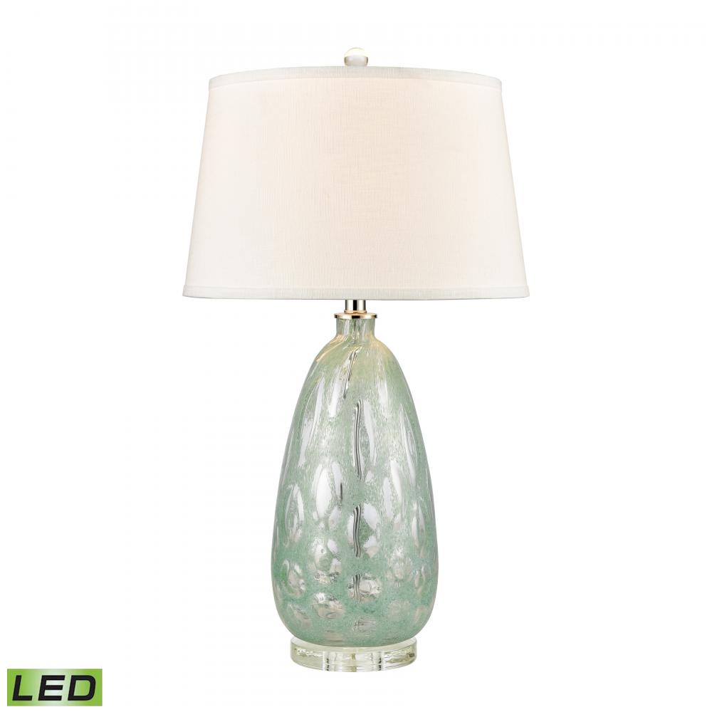 Bayside Blues 29&#39;&#39; High 1-Light Table Lamp - Mint - Includes LED Bulb