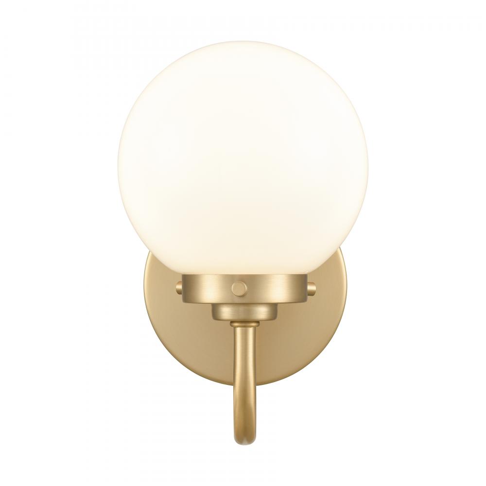Fairbanks 8.5&#39;&#39; High 1-Light Sconce - Brushed Gold and Opal