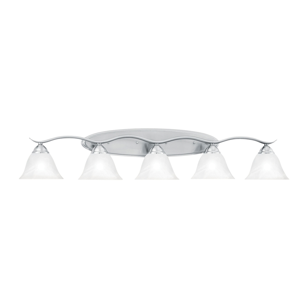 Thomas - Prestige 45.5&#39;&#39; Wide 5-Light Vanity Light - Brushed Nickel