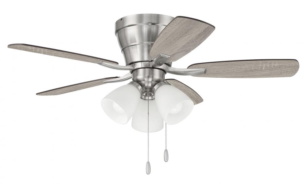 42&#34; Hugger Ceiling Fan w/ 5 Blades,  3 Light Kit