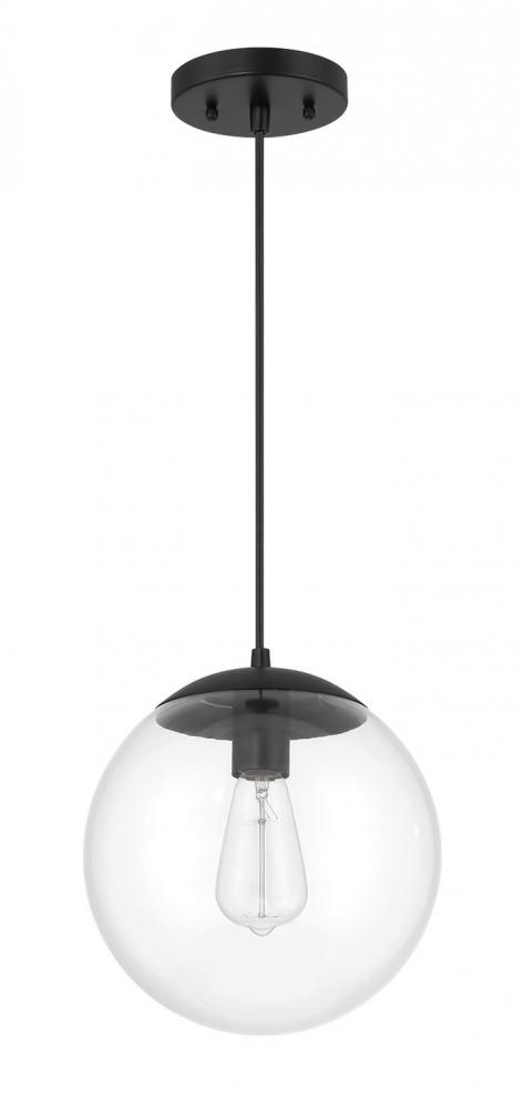 1 Light Small Pendant with Clear Glass