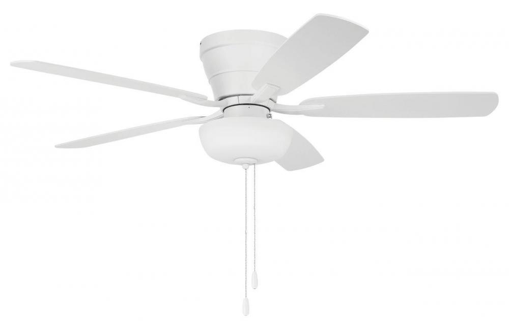 52&#34; Hugger Ceiling Fan w/ 5 Blades, Light Kit