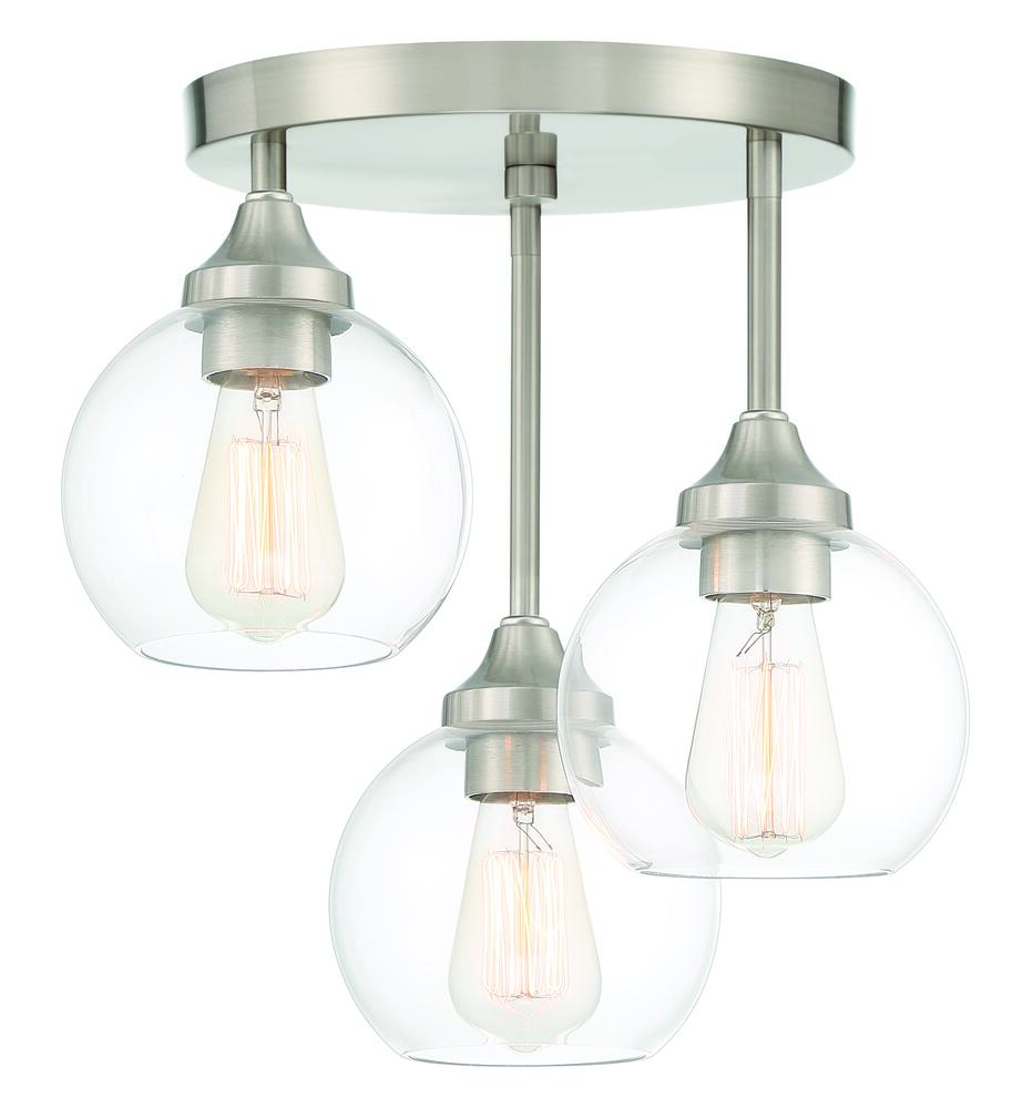 3 Light Semiflush