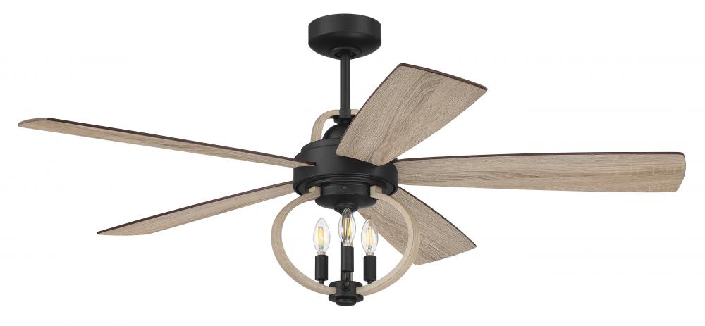 52&#34; Ceiling Fan w/Wi-Fi, DC Motor, Blades, LED Light Kit