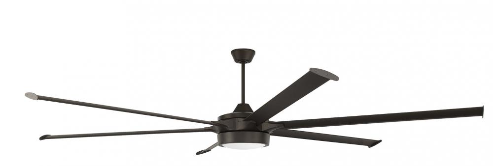 102&#34; Ceiling Fan w/Blades & LED Light Kit, Damp Rated